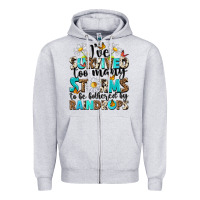 Heather Grey ive survived too many storms to be bothered by rai Zipper Hoodie - NancyCooperArtShop