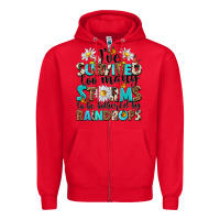 Red ive survived too many storms to be bothered by rai Zipper Hoodie - NancyCooperArtShop