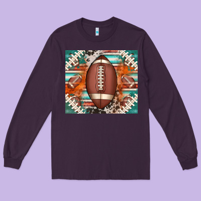 American Football Serape Glittertumbler Long Sleeve Tee Designed By Jasminsmagicworld