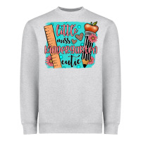 Heather Grey little miss kindergarten cutie Heavyweight Sweatshirt - JahusDesignShop