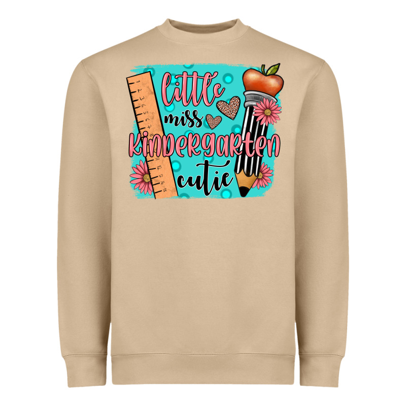 Little Miss Kindergarten Cutie Heavyweight Sweatshirt by JahusDesignShop | Teevron