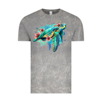 Cloud Rock floral turtle Vintage Tee - Jasminsmagicworld