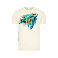 Vintage Arctic floral turtle Vintage Tee - Jasminsmagicworld