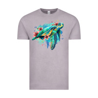 Vintage Zinc floral turtle Vintage Tee - Jasminsmagicworld