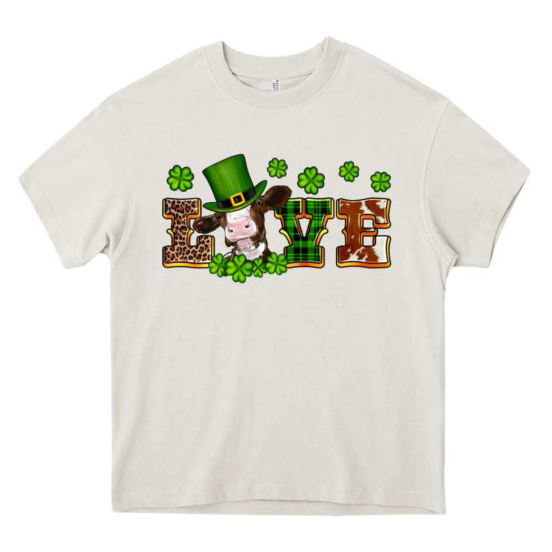 St Patricks Love Heifer Heavy Core Tee by Artiststas | Teevron