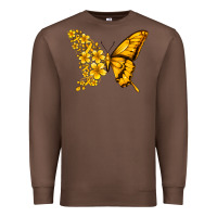 Chestnut childhood cancer butterfly Premium Sweatshirt - Jasminsmagicworld