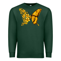 Sports Green childhood cancer butterfly Premium Sweatshirt - Jasminsmagicworld