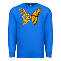 True Royal childhood cancer butterfly Premium Sweatshirt - Jasminsmagicworld