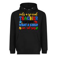 Black only a special teacher can hear what a child can n Heavyweight Hoodie - Artiststas