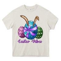 Cream easter bunny ear eggs easter vibes Heavy Core Tee - RanaPortraitStore