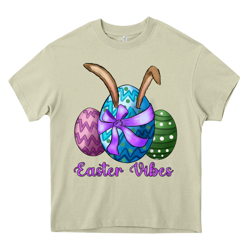 Easter Bunny Ear Eggs Easter Vibes Heavy Core Tee by RanaPortraitStore | Teevron