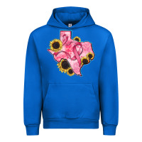 Cobalt texas map breast cancer Urban Hoodie - CowGirlArtShop