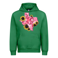 Emerald texas map breast cancer Urban Hoodie - CowGirlArtShop