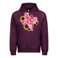Mauve Wine texas map breast cancer Urban Hoodie - CowGirlArtShop