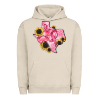 Pigment French Oak texas map breast cancer Urban Hoodie - CowGirlArtShop