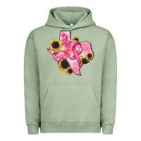 Pigment Oil Green texas map breast cancer Urban Hoodie - CowGirlArtShop