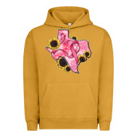 Pigment Peanut Butter texas map breast cancer Urban Hoodie - CowGirlArtShop