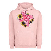 Pigment Salmon texas map breast cancer Urban Hoodie - CowGirlArtShop
