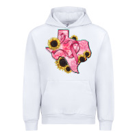 White texas map breast cancer Urban Hoodie - CowGirlArtShop