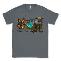 Charcoal Heather Peace Love Suffolk Sheep Classic Tee - LillyAllenDesigns
