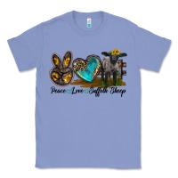 Colony Blue Peace Love Suffolk Sheep Classic Tee - LillyAllenDesigns