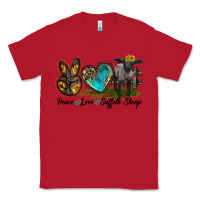 Red Peace Love Suffolk Sheep Classic Tee - LillyAllenDesigns