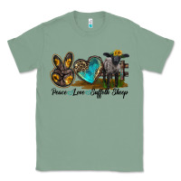 Sage Peace Love Suffolk Sheep Classic Tee - LillyAllenDesigns