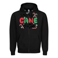 Black candy cane cutie Zipper Hoodie - MaliasSmallBusiness