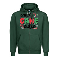 Sports Green candy cane cutie Zipper Hoodie - MaliasSmallBusiness