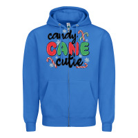 True Royal candy cane cutie Zipper Hoodie - MaliasSmallBusiness