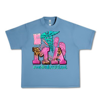 Pebble Blue m a medical assistant Urban Heavy Tee - AdoDesignShop