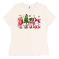 Bone 'tis the season pink christmas Ladies Tee - Zillion Design Studio