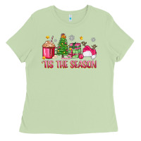 Matcha 'tis the season pink christmas Ladies Tee - Zillion Design Studio