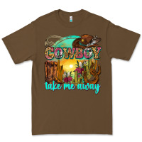 Cacao cowboy take me away Premium Tee - Zillion Design Studio
