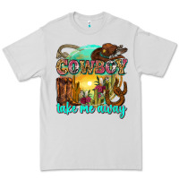 Dove Grey cowboy take me away Premium Tee - Zillion Design Studio