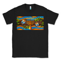 Black hanukkah with candlestick Classic Tee - AdoDesignShop