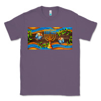 Lavender hanukkah with candlestick Classic Tee - AdoDesignShop