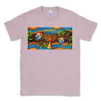 Lilac hanukkah with candlestick Classic Tee - AdoDesignShop