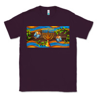 Plum hanukkah with candlestick Classic Tee - AdoDesignShop