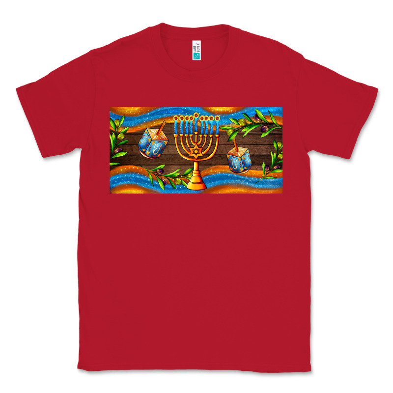 Hanukkah With Candlestick Classic Tee by AdoDesignShop | Teevron