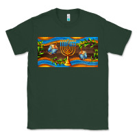 Sports Green hanukkah with candlestick Classic Tee - AdoDesignShop