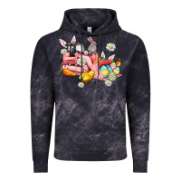 Cloud Black easter excavator Vintage Hoodie - AdoDesignShop
