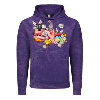 Cloud Purple easter excavator Vintage Hoodie - AdoDesignShop