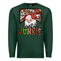 Sports Green Christmas junkie Santa Claus Premium Sweatshirt - Jasminsmagicworld