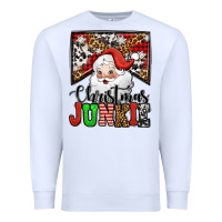 Christmas Junkie Santa Claus Premium Sweatshirt | Teevron