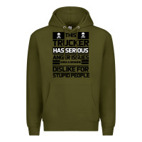 Army Green TRUCKER Premium Hoodie - Bettercallsaul
