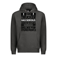 Charcoal Heather TRUCKER Premium Hoodie - Bettercallsaul