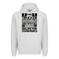 Dove Grey TRUCKER Premium Hoodie - Bettercallsaul