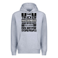Heather Grey TRUCKER Premium Hoodie - Bettercallsaul