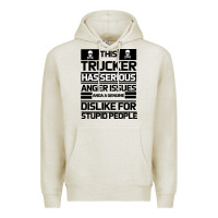 Oatmeal Heather TRUCKER Premium Hoodie - Bettercallsaul